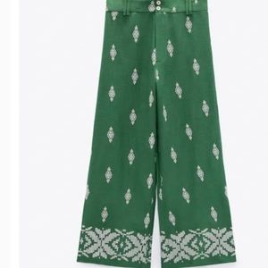 Zara wide leg linen blend culottes